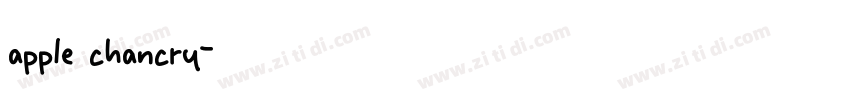 apple chancry字体转换